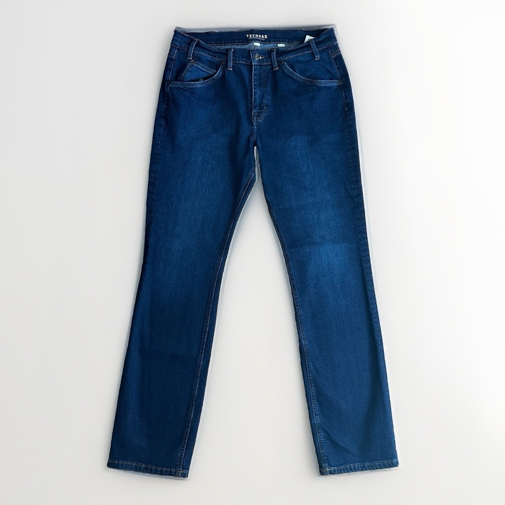 Tecovas Jeans Mens 34x34 Blue Relaxed Dark Wash Stretch Western Denim Premium